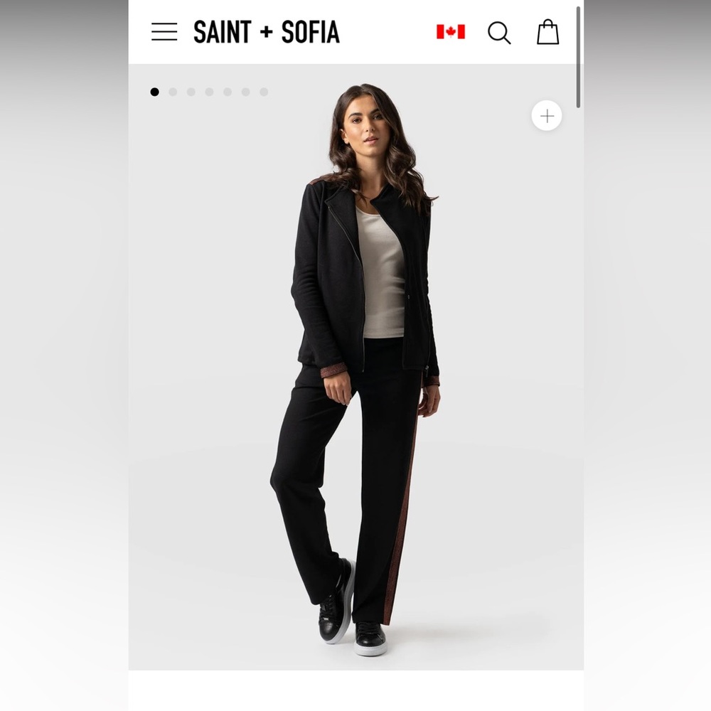 Saint & Sofia Runway Pants (Black & Bronze)